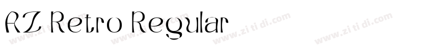 AZ Retro Regular字体转换